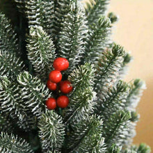 Laden Sie das Bild in den Galerie-Viewer, Mini-Weihnachtsbaum – 50 cm mit Tannenzapfen, roten Beeren und Übertopf