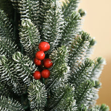 Laden Sie das Bild in den Galerie-Viewer, Mini-Weihnachtsbaum – 50 cm mit Tannenzapfen, roten Beeren und Übertopf