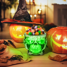 Laden Sie das Bild in den Galerie-Viewer, Halloween Animierte Skelett-Süßigkeitenschale Halloween-Dekoration – mit Sound &amp; LED