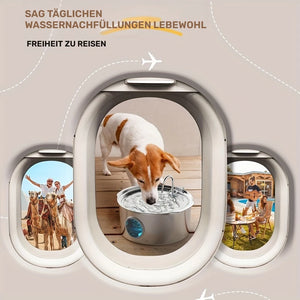 Hundebrunnen Edelstahl Wasserbrunnen 7 Liter besonders groß. Dauerhaft sauber und hygienisch.