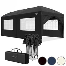 Laden Sie das Bild in den Galerie-Viewer, Faltpavillon 3 x 6 m – Pop-Up Pavillon inklusive Tragetasche. Sonnenschutz und leichter Regen. Mit 6 Seitenteilen.