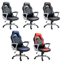 Laden Sie das Bild in den Galerie-Viewer, Bürostuhl FOTON. Sportliches Design. Verschiedene Lederfarben lieferbar.