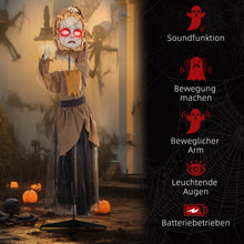 Laden Sie das Bild in den Galerie-Viewer, Halloween animierte Geisterpuppe 160 cm mit Spezialeffekten und Soundfunktion
