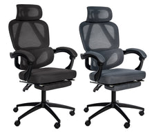 Laden Sie das Bild in den Galerie-Viewer, GONDER ergonomischer und vielfach einstellbarer Chefsessel, Bürostuhl, Mesh-Stoff, schwitzfrei.