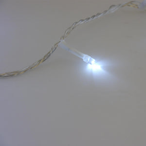 LED-Lichterkette für Innen- und Außenbereich – 20 Meter lang, kaltweiß
