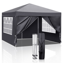 Laden Sie das Bild in den Galerie-Viewer, Faltpavillon wasserdicht. Pop Up. Mit 4 Seitenteilen. 3x3 Meter. Gartenzelt. Partyzelt. UV50+ Schutz. Einfaches Faltsystem.