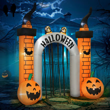 Laden Sie das Bild in den Galerie-Viewer, Aufblasbarer Halloween-Eingangsbogen mit LED-Beleuchtung, 322 cm hoch