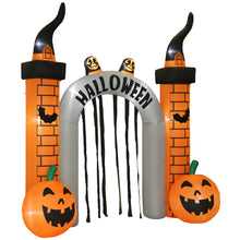 Laden Sie das Bild in den Galerie-Viewer, Aufblasbarer Halloween-Eingangsbogen mit LED-Beleuchtung, 322 cm hoch