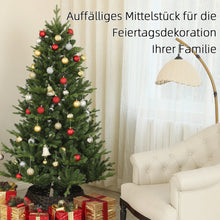 Laden Sie das Bild in den Galerie-Viewer, Künstlicher Weihnachtsbaum, 180 cm, naturgetreu, flammhemmend, inkl. Metallfuß