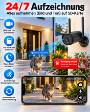 Laden Sie das Bild in den Galerie-Viewer, Überwachungskamera mit Einzelbild-Aufnahmen. WO IST MEINE KATZE? (Hund, Kind etc.) – EIN BLICK IN DIE APP, UND DU SIEHST, OB SIE DA WAR!