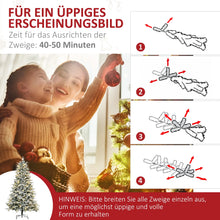 Laden Sie das Bild in den Galerie-Viewer, Künstlicher Weihnachtsbaum – 1,8 m mit Kunstschnee und LED-Lichtern