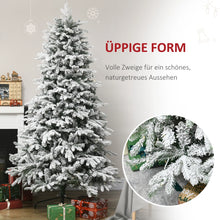 Laden Sie das Bild in den Galerie-Viewer, Künstlicher Weihnachtsbaum – 1,8 m mit Kunstschnee und LED-Lichtern