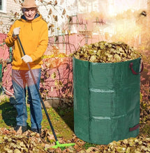 Laden Sie das Bild in den Galerie-Viewer, Doppelpack: 500 Liter Gartenabfallsack XXL. Gartentasche Riesiger Laubsack