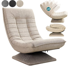 Laden Sie das Bild in den Galerie-Viewer, Richtig stylischer hochwertiger Luxus-Relaxsessel mit großer Rückenlehne 5-fach verstellbarer Neigungswinkel.