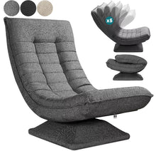Laden Sie das Bild in den Galerie-Viewer, Richtig stylischer hochwertiger Luxus-Relaxsessel mit großer Rückenlehne 5-fach verstellbarer Neigungswinkel.
