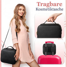Laden Sie das Bild in den Galerie-Viewer, Kosmetiktasche mit Doppelspiegel, LED-beleuchtet. Make-up Tasche. Schminkkoffer für Damen