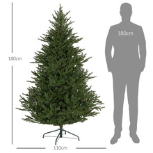 Laden Sie das Bild in den Galerie-Viewer, Künstlicher Weihnachtsbaum – 1,8 m, realistisches Aussehen, feuersicherer Kunststoff