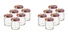 Laden Sie das Bild in den Galerie-Viewer, Einmachglas Obst-Design, 425 ml, rund, 6er/12er/24er/48er Set