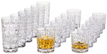 Laden Sie das Bild in den Galerie-Viewer, Nova Longdrinkglas und Whiskyglas, Wasserglas 18er Set, 3 Größen, Kristallglas