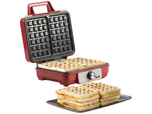 Laden Sie das Bild in den Galerie-Viewer, Waffelmaschine: Waffeleisen für belgische Waffeln mit stufenloser Temperatur-Regelung. 1000 Watt.