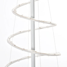 Laden Sie das Bild in den Galerie-Viewer, Moderner Spiral-Weihnachtsbaum mit LED-Lichtern – 183 cm