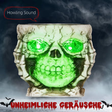 Laden Sie das Bild in den Galerie-Viewer, Halloween Animierte Skelett-Süßigkeitenschale Halloween-Dekoration – mit Sound &amp; LED