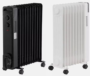 Neues Modell 2025: Radiator Heizung. 2000 Watt. Einstellbar mit Thermostat. Mit Rippen. Ölheizung.