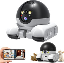 Laden Sie das Bild in den Galerie-Viewer, WLAN-Roboterkamera mit KI, Zwei-Wege-Audio &amp; App-Steuerung für Zuhause. (Kinder, Haustiere, Senioren etc.)