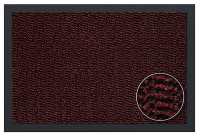 Schmutzfangmatten Sauberlaufteppich rot-schwarz, 60x90 / 90x150 / 120x180 cm