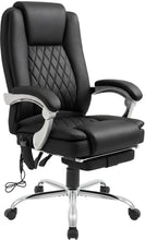 Laden Sie das Bild in den Galerie-Viewer, Massagesessel als Leder-Chefsessel RUBIN mit Liegefunktion. Bis 150 kg.