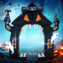 Laden Sie das Bild in den Galerie-Viewer, Halloween aufblasbarer Bogen 300 cm Halloween-Deko mit LED-Beleuchtung