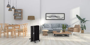 Neues Modell 2025: Radiator Heizung. 2000 Watt. Einstellbar mit Thermostat. Mit Rippen. Ölheizung.