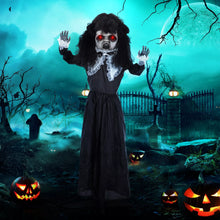 Laden Sie das Bild in den Galerie-Viewer, Halloween Dekoration Geisterpuppe 160 cm mit LED-Lichter Soundfunktion