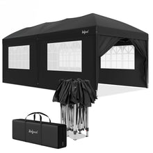 Laden Sie das Bild in den Galerie-Viewer, Faltpavillon 3 x 6 m – Pop-Up Pavillon inklusive Tragetasche. Sonnenschutz und leichter Regen. Mit 6 Seitenteilen.