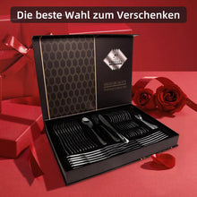 Laden Sie das Bild in den Galerie-Viewer, Besteckset Edelstahl Tafelbesteck 48 Teile für 12 Personen. Das besondere Angebot! Silber oder Gold.