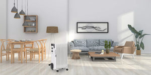 Neues Modell 2025: Radiator Heizung. 2000 Watt. Einstellbar mit Thermostat. Mit Rippen. Ölheizung.