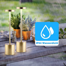Laden Sie das Bild in den Galerie-Viewer, LED Tischlampe. Lampe mit Dimmung. Akkubetrieb. Nachttisch, Gartentisch. Exklusiv. Touch-Funktion