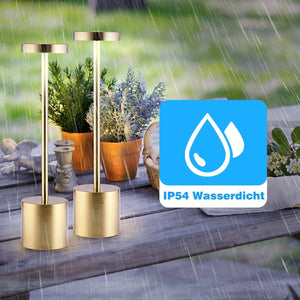 LED Tischlampe. Lampe mit Dimmung. Akkubetrieb. Nachttisch, Gartentisch. Exklusiv. Touch-Funktion