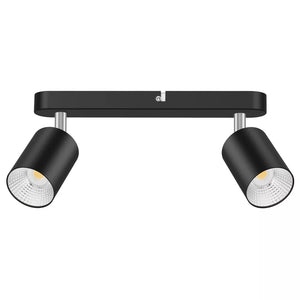 Objekt Büro Deckenstrahler Deckenleuchte GU10 schwenkbar mit LED-Strahlern. 1- bis 4-flammig. Schwarz oder weiß.