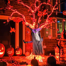 Laden Sie das Bild in den Galerie-Viewer, Halloween Fliegende Hexe, in Lebensgröße, für Baumstämme oder Säulen