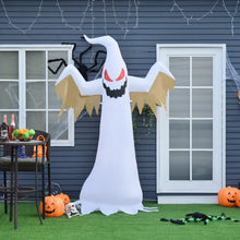 Laden Sie das Bild in den Galerie-Viewer, Halloween Selbstaufblasenderes Gespenst 2,4 m Dekoration mit LEDs IP44