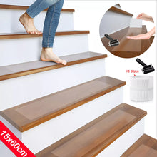 Laden Sie das Bild in den Galerie-Viewer, Lebensretter: 15 x Antirutsch-Streifen, transparent. Für Treppen. 15x60 cm