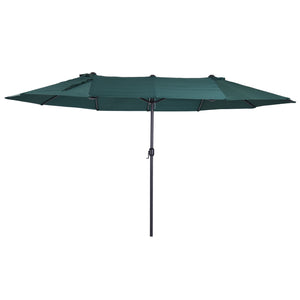 Doppel-Sonnenschirm 460x270 cm UV-Schutz 40+ - Groß, XXL, mit Schutzhülle und Kurbel