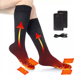 Heizbares Paar Socken mit 2 x Akku 4000 mAh. Nie mehr kalte Füße! Perfekt in der kalten Jahreszeit.