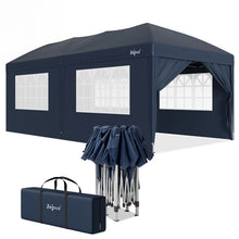 Laden Sie das Bild in den Galerie-Viewer, Faltpavillon 3 x 6 m – Pop-Up Pavillon inklusive Tragetasche. Sonnenschutz und leichter Regen. Mit 6 Seitenteilen.
