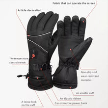 Laden Sie das Bild in den Galerie-Viewer, Handschuhe beheizbar mit 2 x 5000 mAh Akku. Für Skiurlaub, Motorrad. Im Winter in kalten Zeiten.