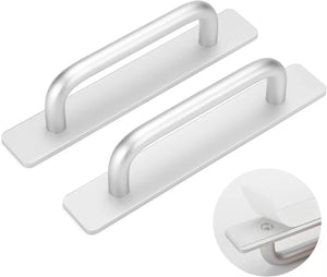 2er Set selbstklebende Balkontürgriffe oder Schrankgriffe aus Aluminium