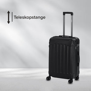 Reisekoffer 4er Set I Hartschale I Trolley Kofferset I Teleskopgriff I 360° Rollen I S-M-L-XL