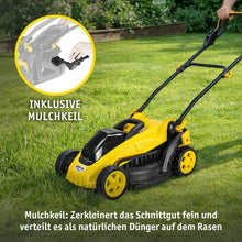 Laden Sie das Bild in den Galerie-Viewer, Sonderposten: Akku-Rasenmäher 20 V inklusive Akku &amp; Ladegerät | Brushless | 33 cm | Mulchfunktion
