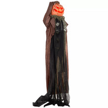 Laden Sie das Bild in den Galerie-Viewer, Halloween Dekoration Skelett-Kürbis 183 cm mit LED-Lichter Soundfunktion